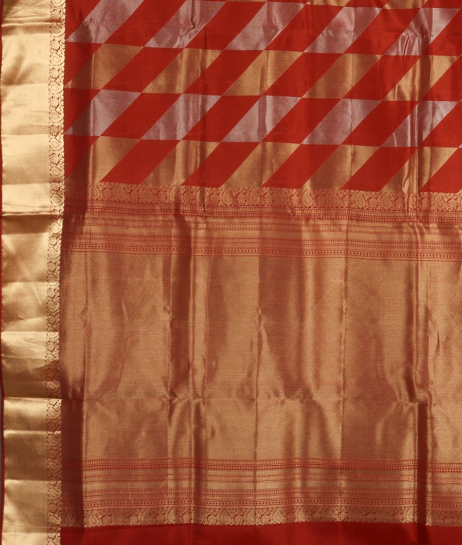 Rust Soft Silk Saree T3913564