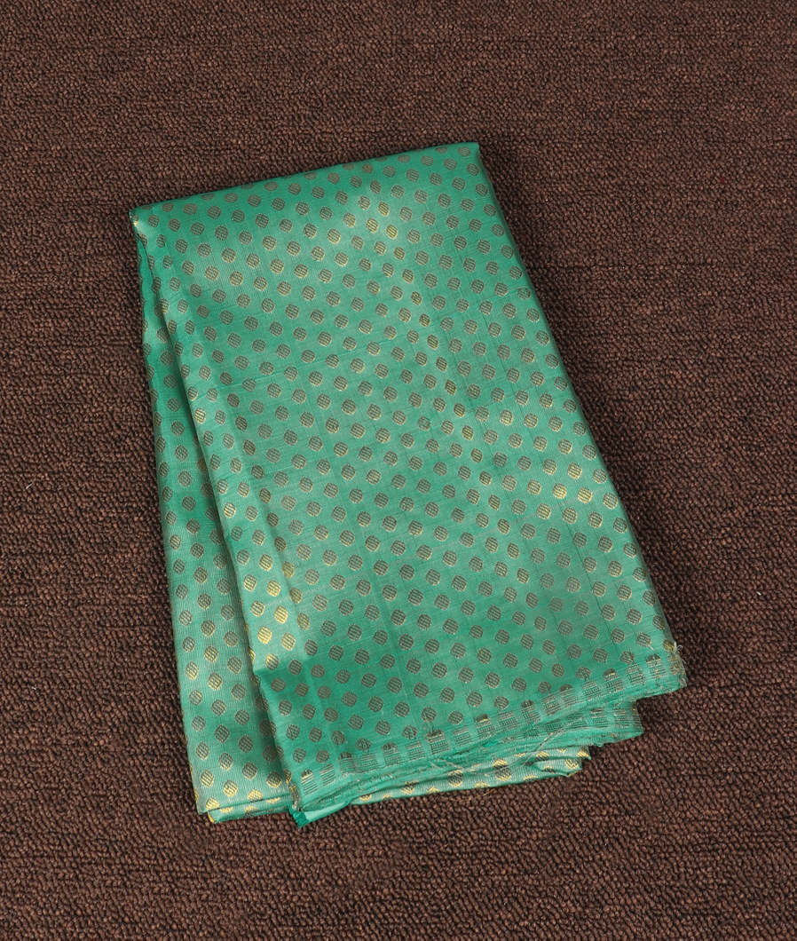 Green Handwoven Kanjivaram Silk Blouse T397676-image