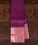 Purple Handwoven Kanjivaram Silk Saree T3784651