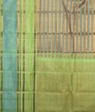 Greenish Blue Handwoven Kanjivaram Silk Saree T2727164
