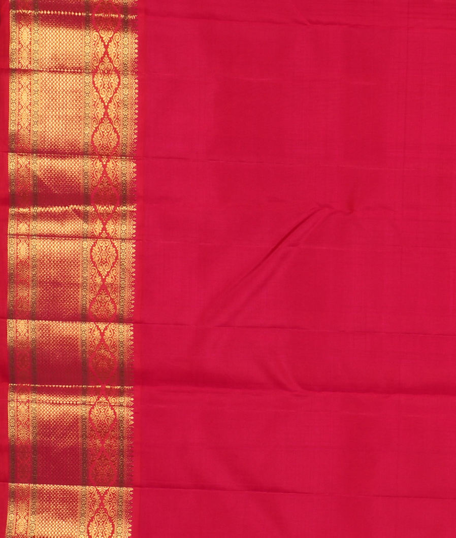 Yellow Handwoven Kanjivaram Silk Saree T2605613