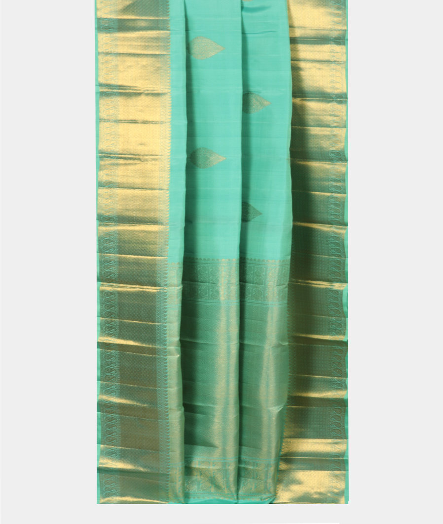 Green Handwoven Kanjivaram Silk Saree T3976872