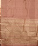 Brownish Pink Handwoven Kanjivaram Silk Saree T3904434