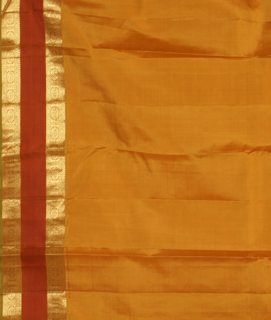 Cream Handwoven Kanjivaram Silk Saree T1583603