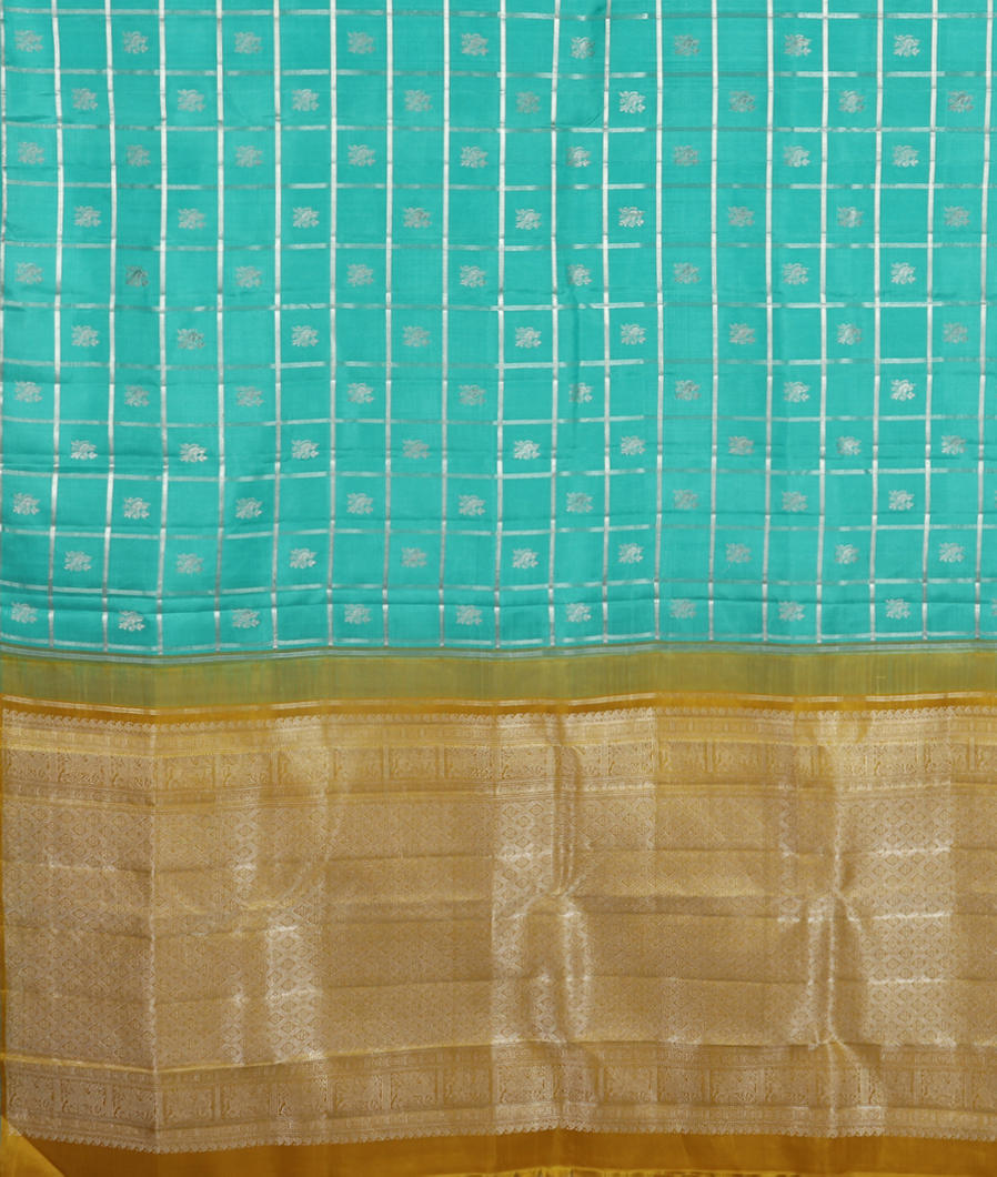Blue Handwoven Kanjivaram Silk Saree T3927694