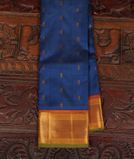 Blue Handwoven Kanjivaram Silk Saree T2179461