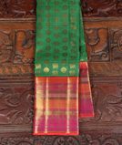 Green Handwoven Kanjivaram Silk Saree T3608491