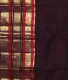 Rust Handwoven Kanjivaram Silk Saree T3498723