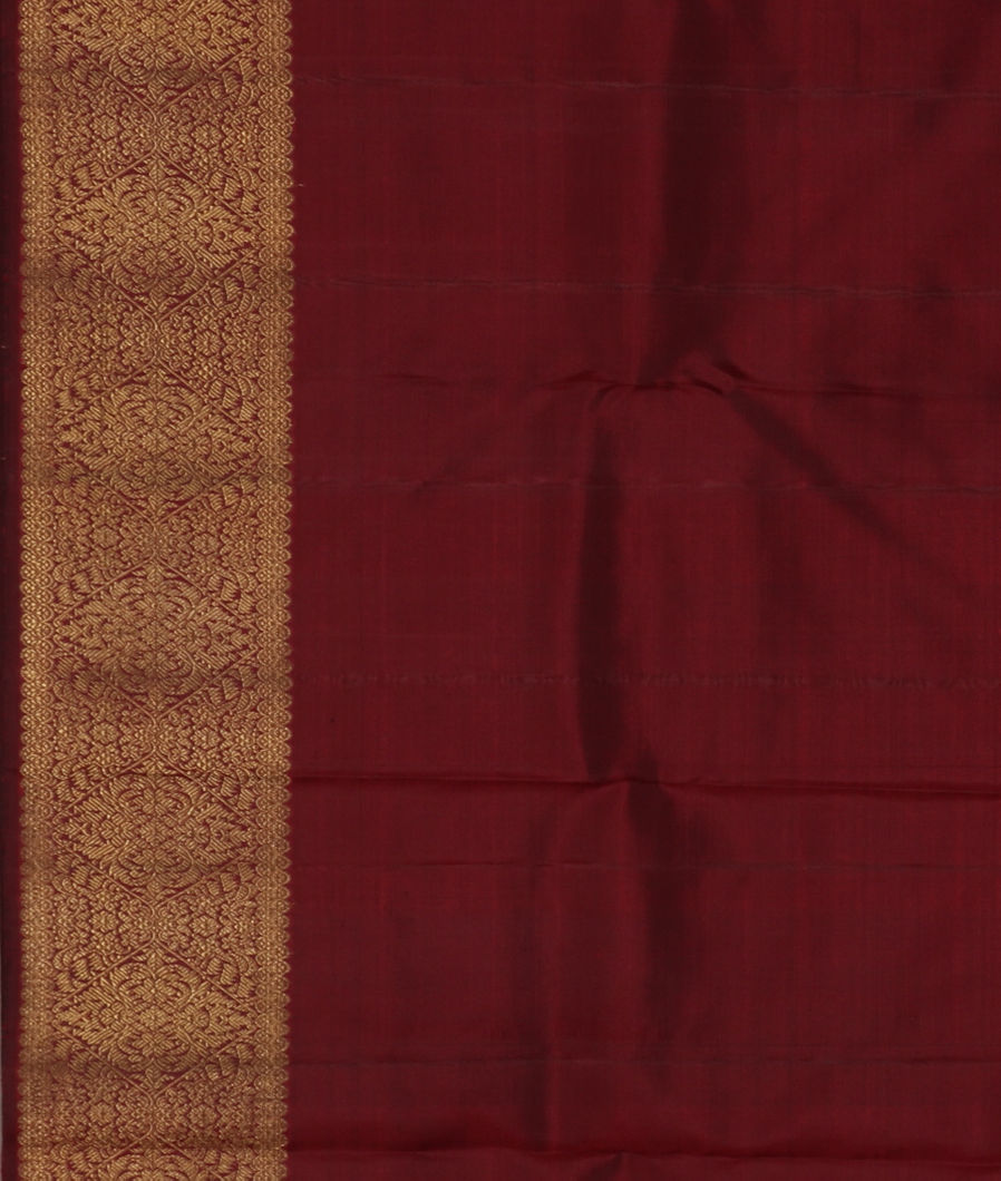 Blue Handwoven Kanjivaram Silk Saree T3372663