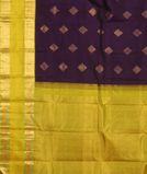 Purple Handwoven Kanjivaram Silk Saree T3922404