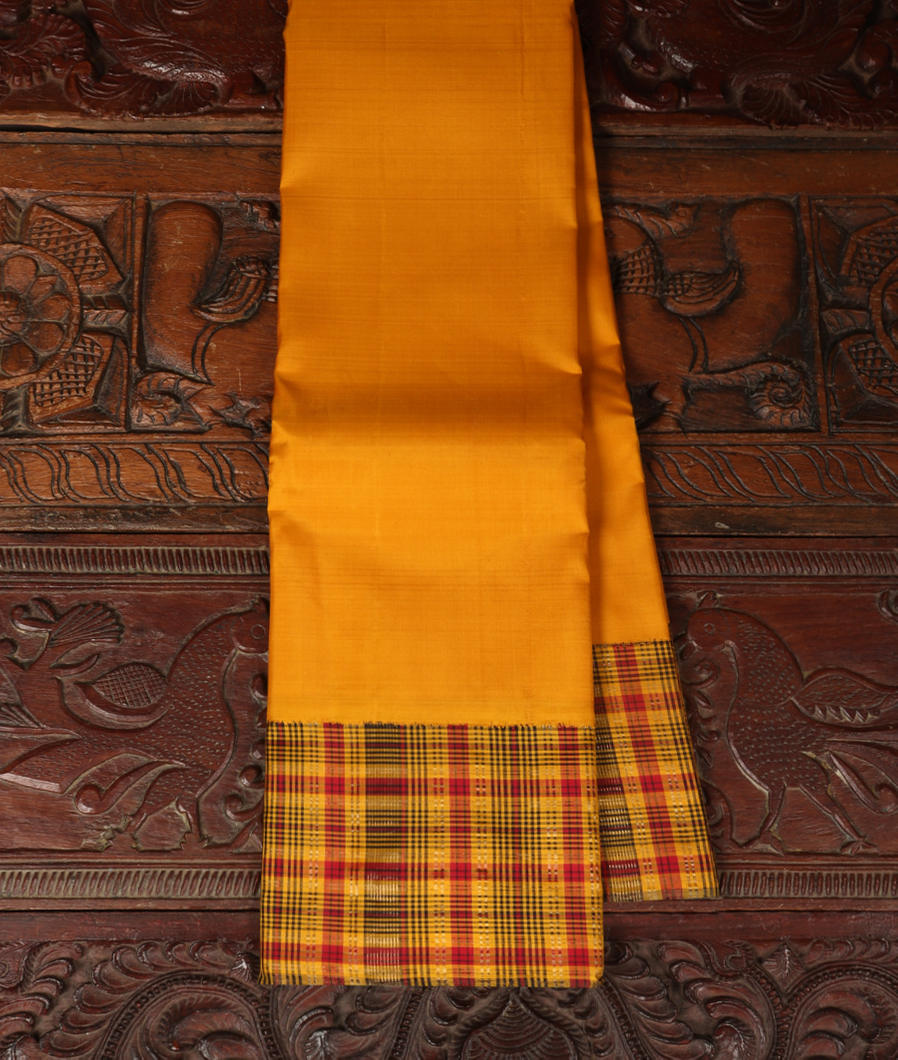 Yellow Handwoven Kanjivaram Silk Saree T348062-image