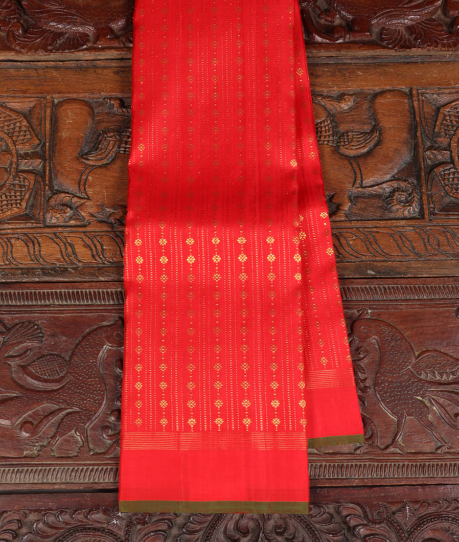 Red Handwoven Kanjivaram Silk Saree T393590-image