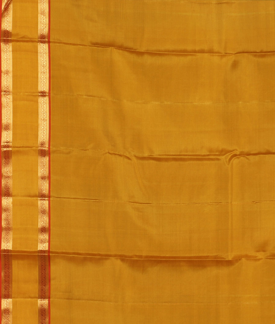 Green Handwoven Kanjivaram Silk Saree T2387683