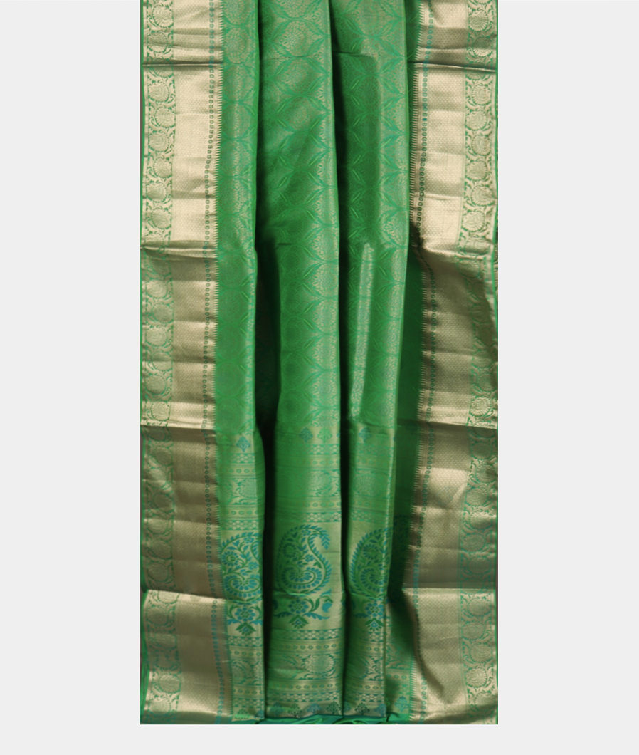 Green Soft Silk Saree T3955872
