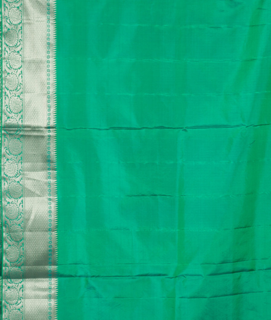 Green Soft Silk Saree T3955873