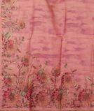 Pink Tussar Embroidery Saree T3560524