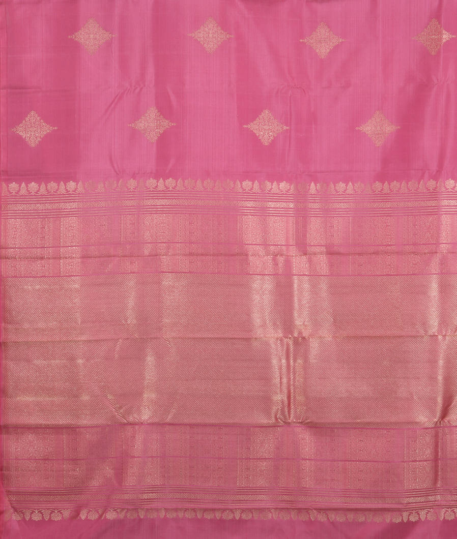 Pink Handwoven Kanjivaram Silk Saree T3700254