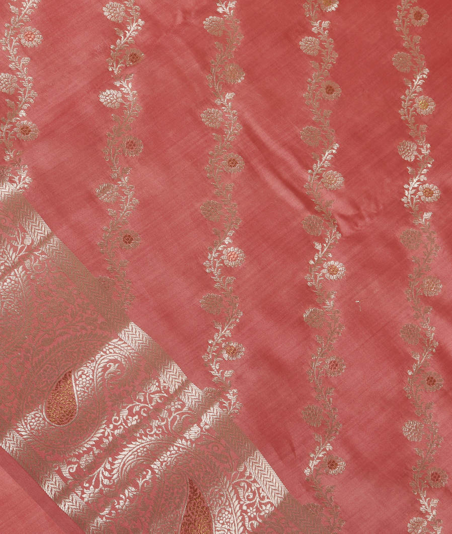 Mauve Pink Chaniya Silk Saree T3577464