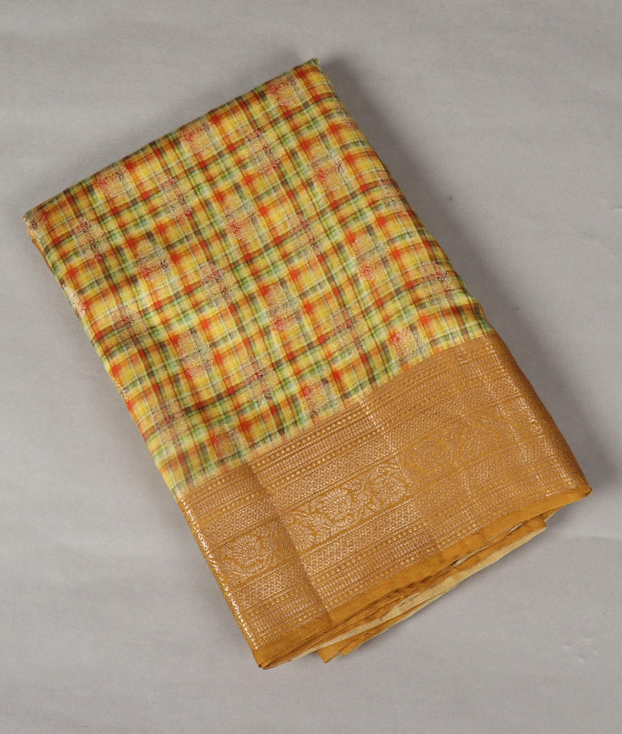 Multicolour Chaniya Silk Saree T373974-image