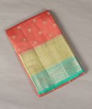 Peach Chaniya Silk Saree T3538931