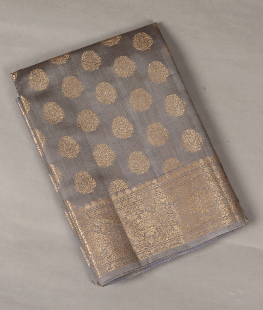 Grey Chaniya Silk Saree T388119-image