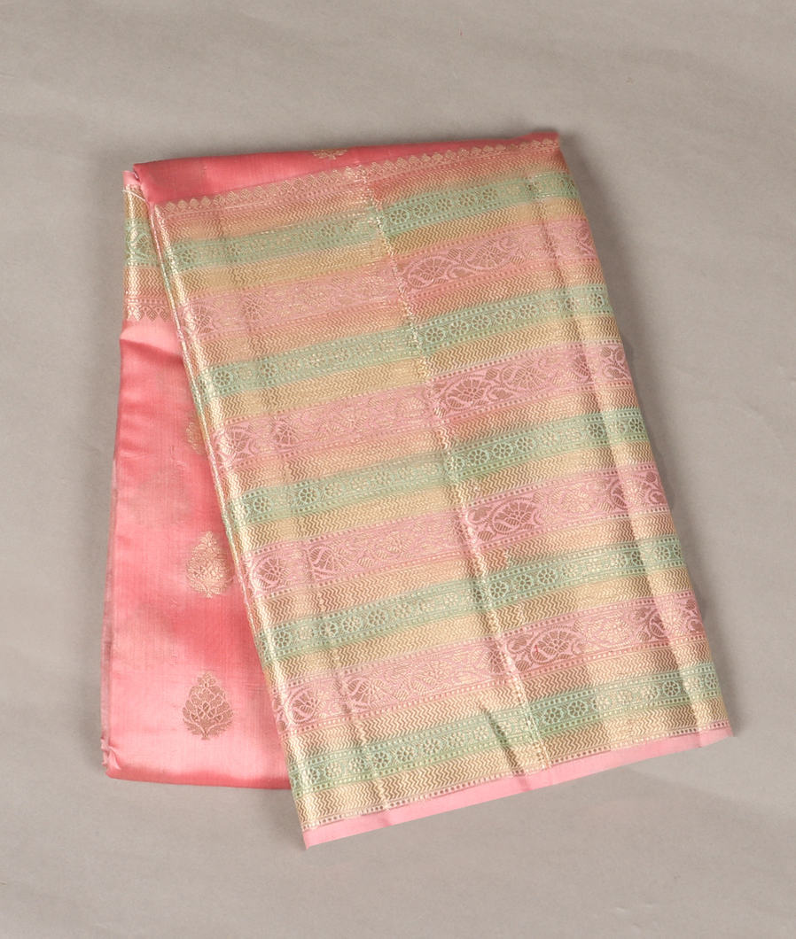 Pink Chaniya Silk Saree T357549-image