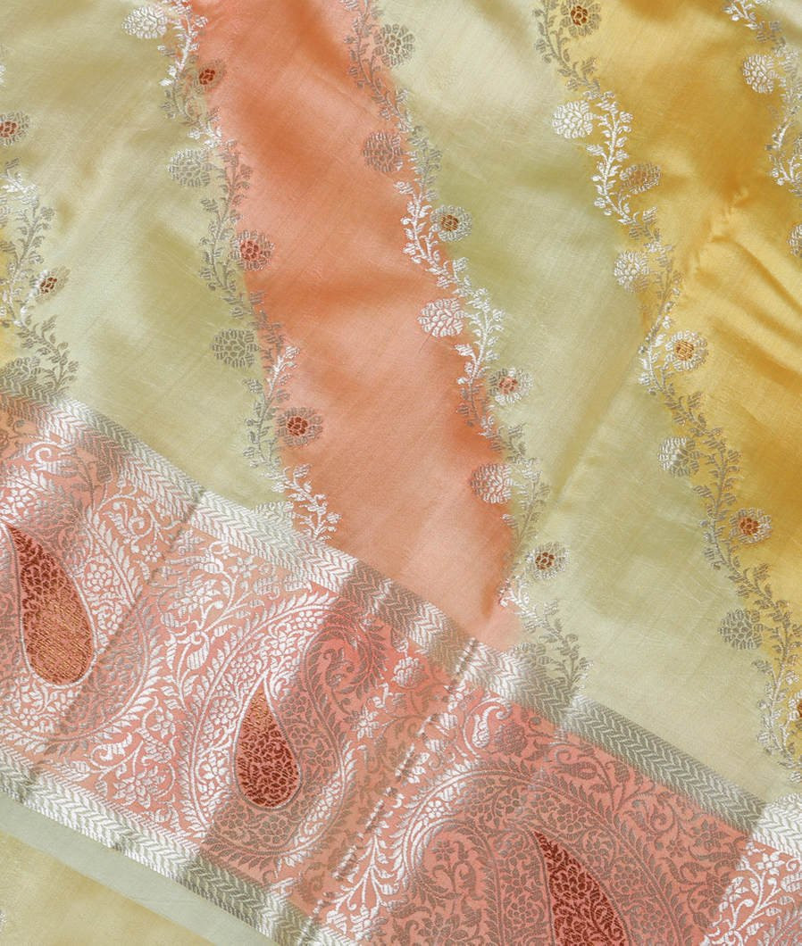 Multicolour Chaniya Silk Saree T3538874