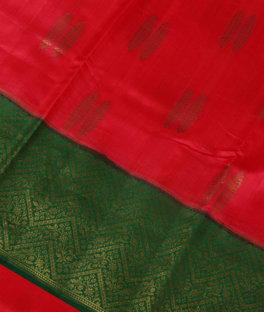 Red Chaniya Silk Saree T3575664