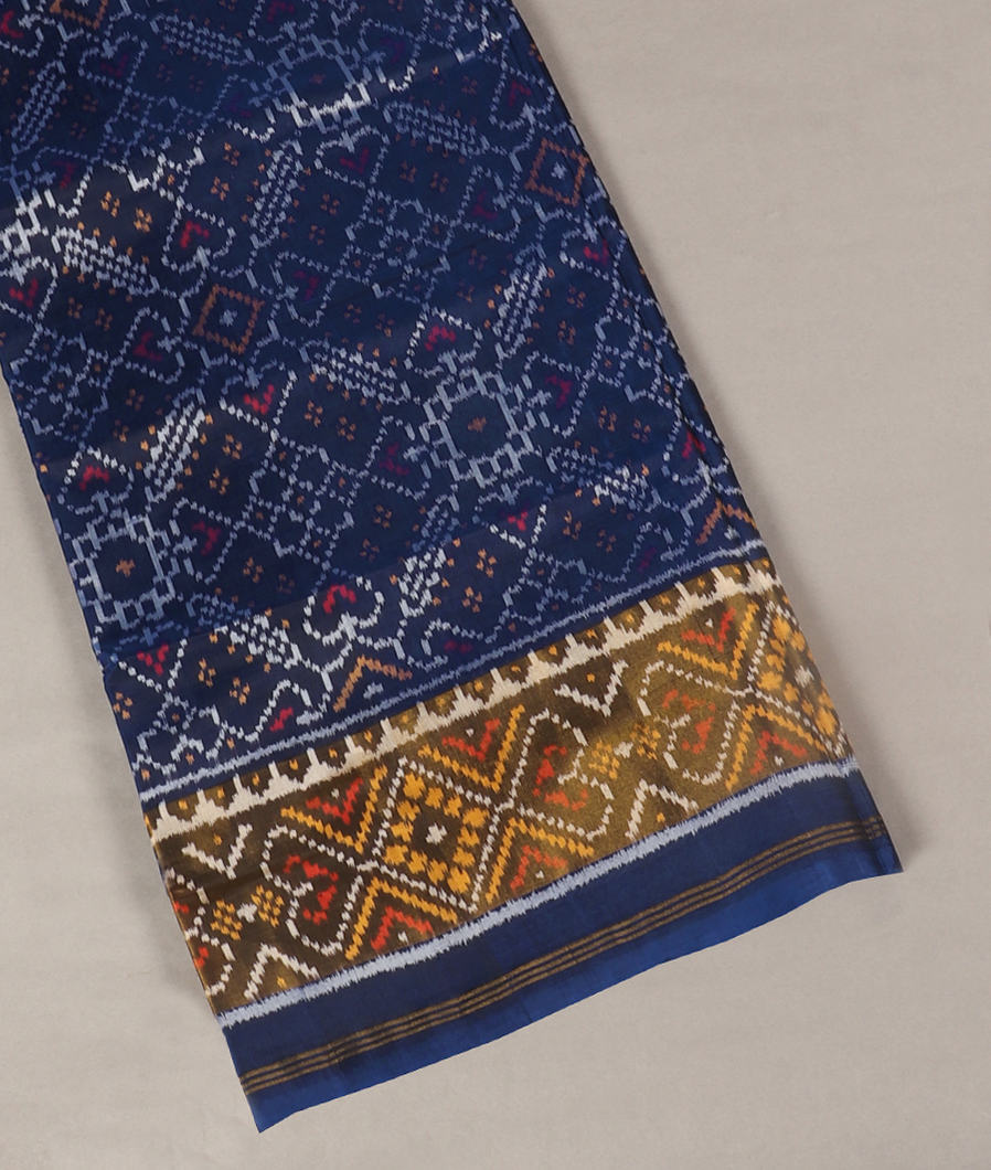 Blue Patola Silk Saree T368694-image