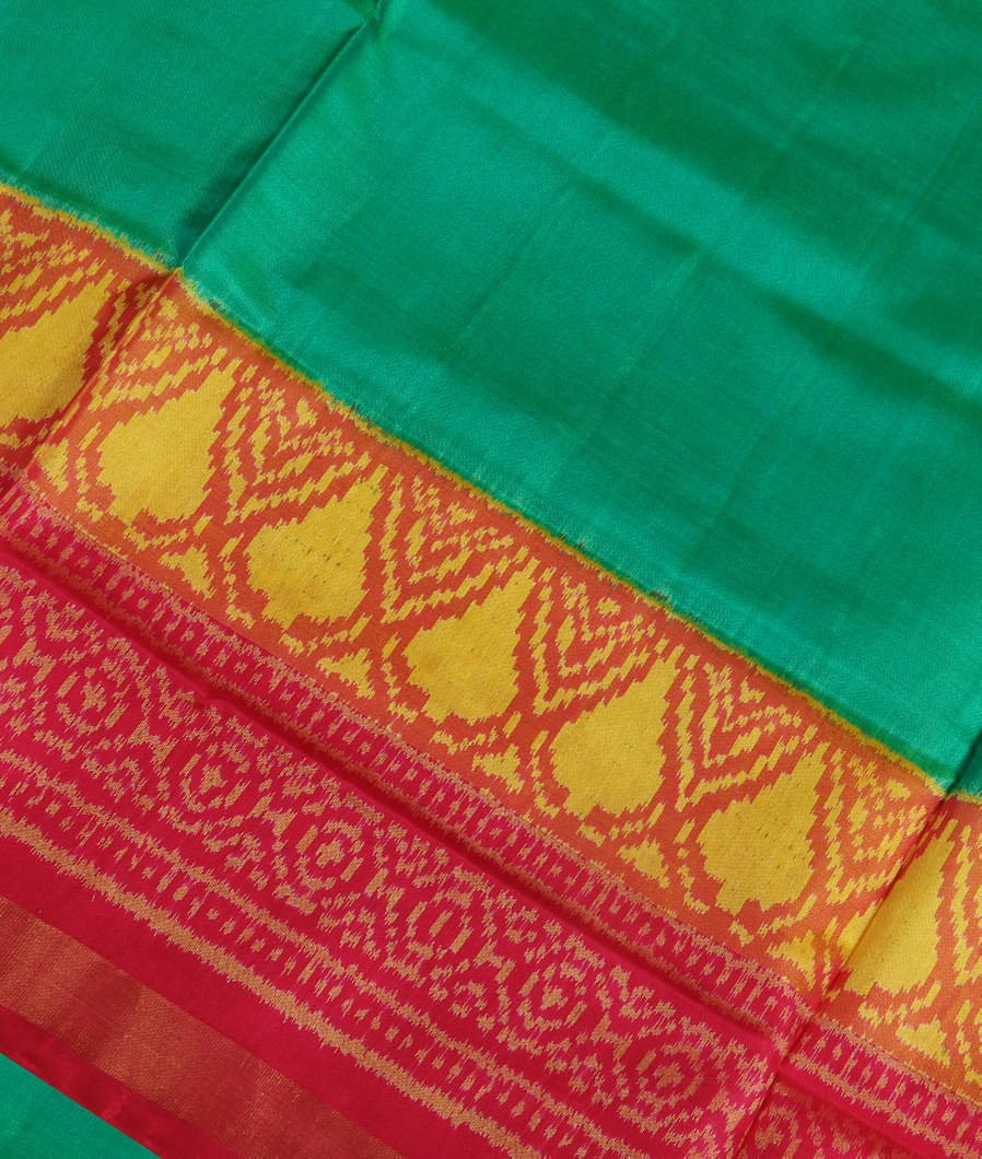 Green Patola Silk Saree T3154435