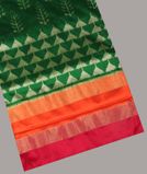 Green Ikat Silk Saree T3332541