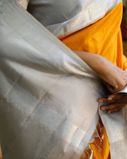 Yellow Handwoven Kanjivaram Silk Saree T3851974