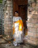 Yellow Handwoven Kanjivaram Silk Saree T3851979