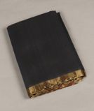 Black Woven Raw Silk Saree T3843231