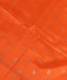 Orange Woven Raw Silk Saree T2824004