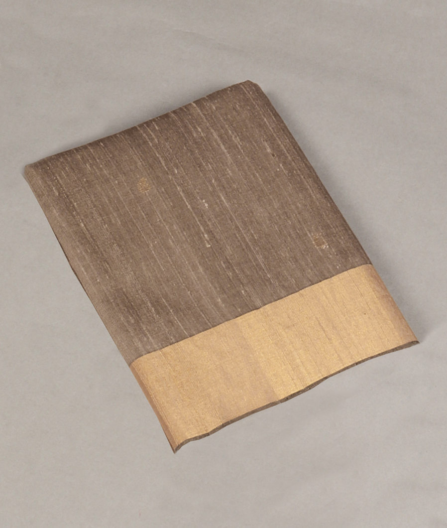 Grey Woven Raw Silk Saree T340322-image