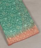 Green Georgette Silk Embroidery Saree T3684021