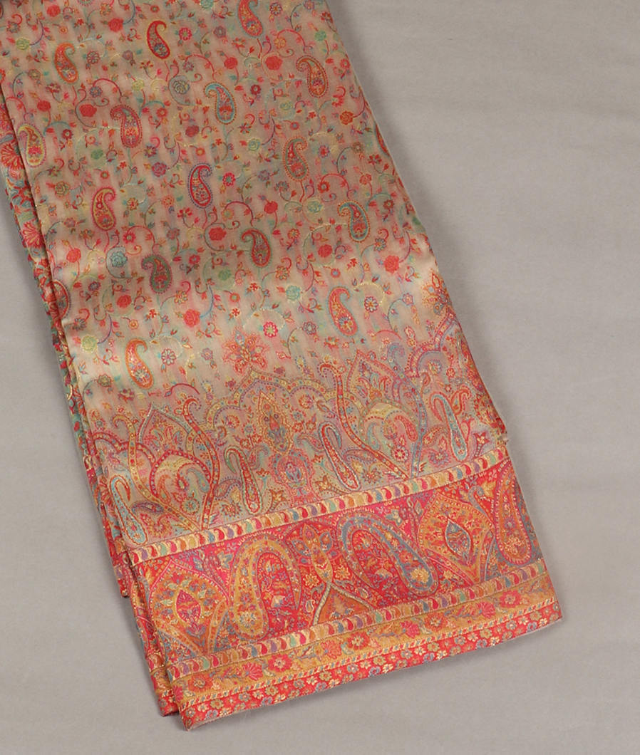 Beige Cashmere Kani Silk Saree T344230-image