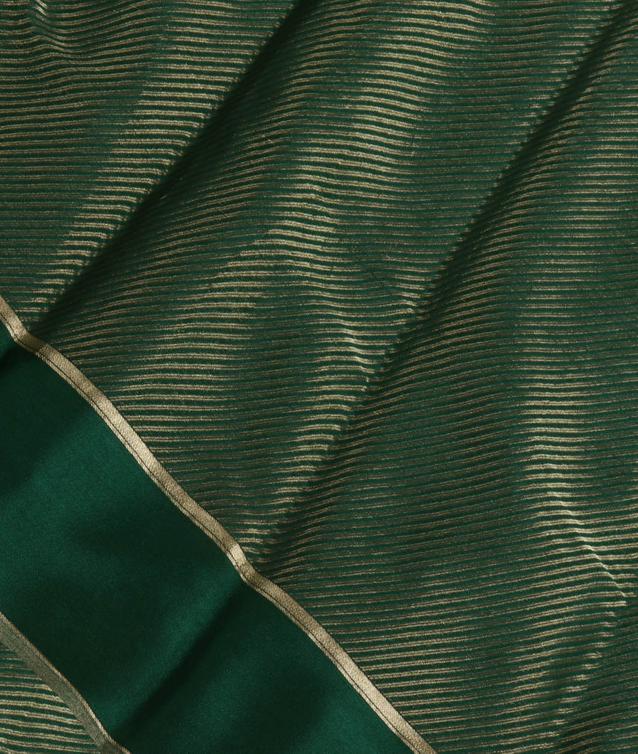 Green Georgette Silk Saree T3693394