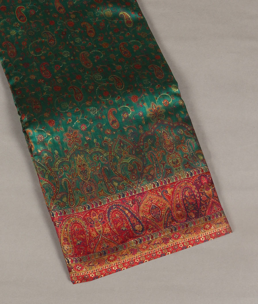 Green Cashmere Kani Silk Saree T370435-image