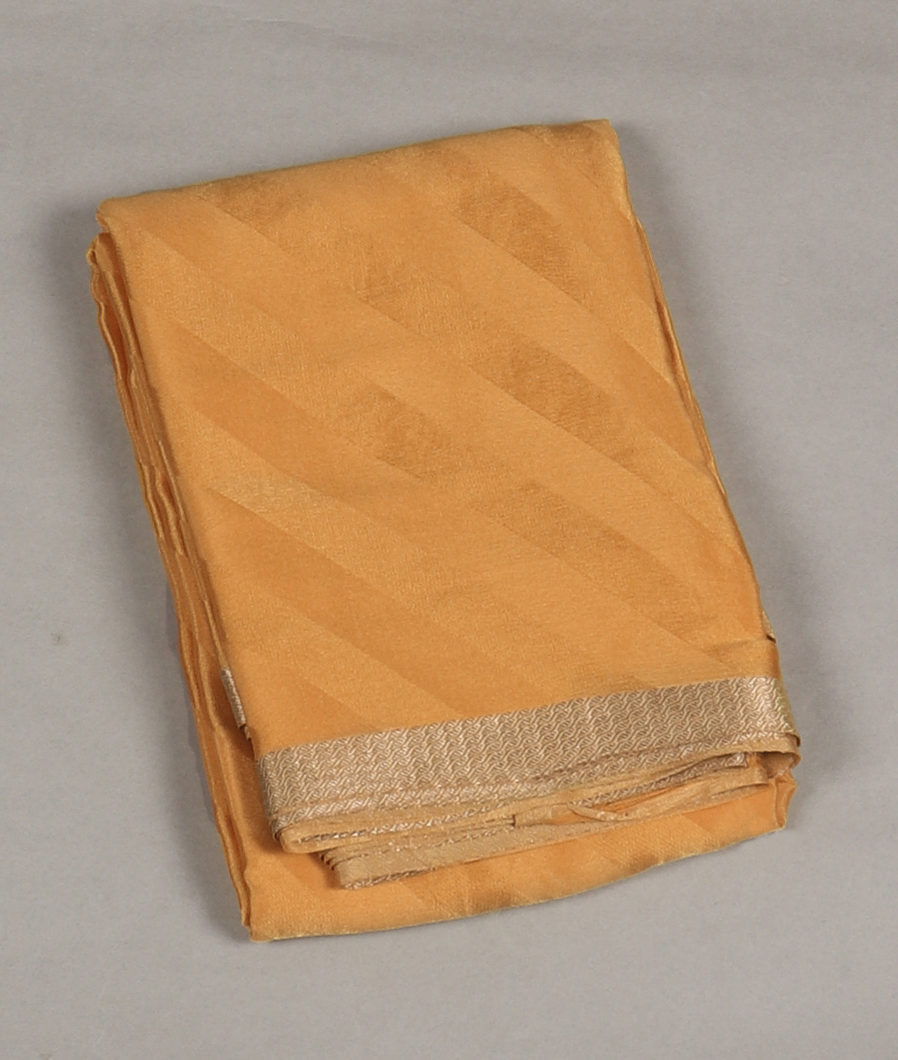 Yellow Crepe Silk Saree T367250-image