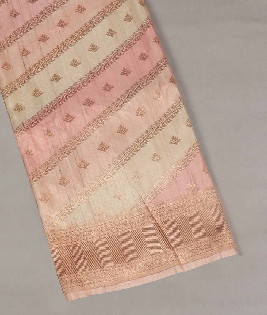 Multicolour Tussar Georgette Saree T362457-image