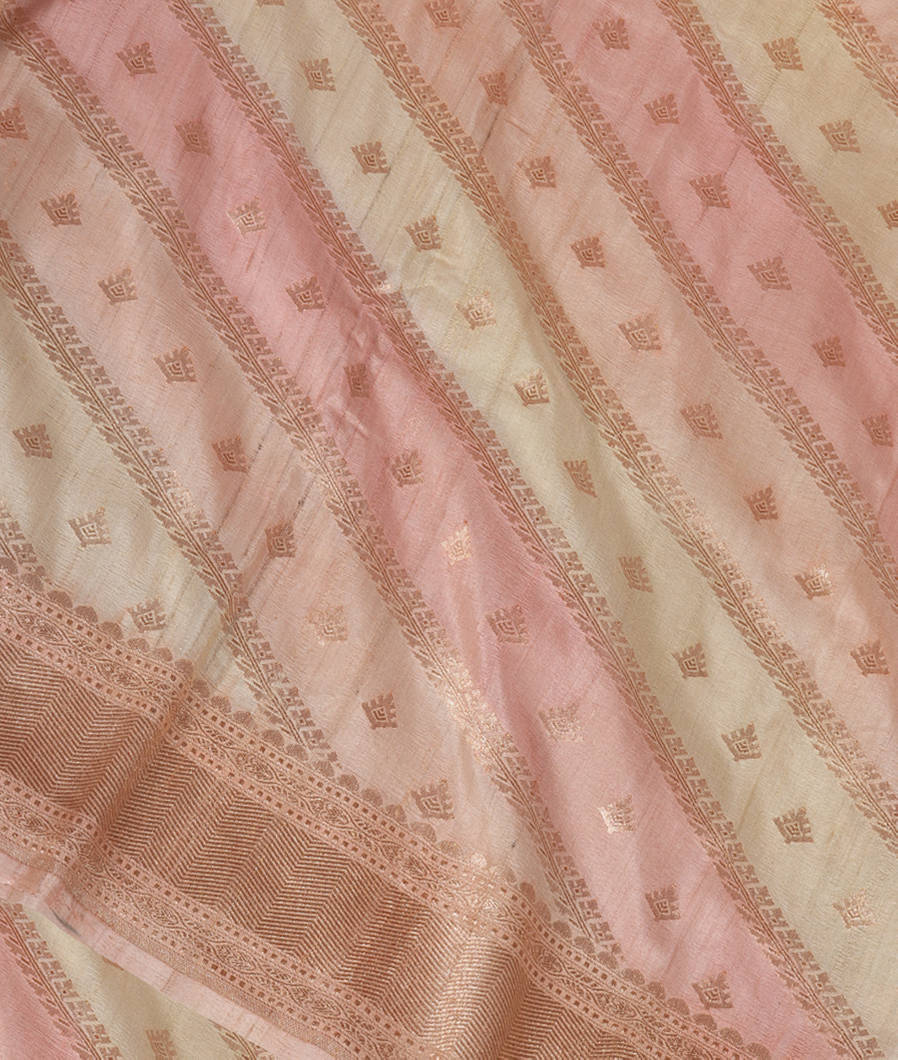Multicolour Tussar Georgette Saree T3624575