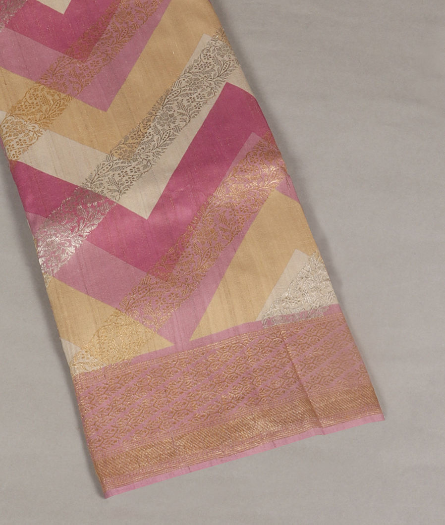 Multicolour Tussar Georgette Saree T350985-image