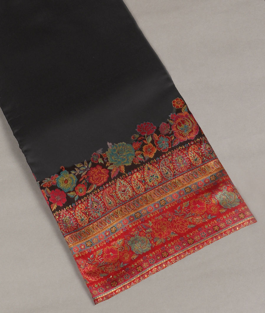 Black Cashmere Kani Silk Saree T370442-image