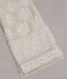 Off - White Georgette Silk Embroidery Saree T1021891