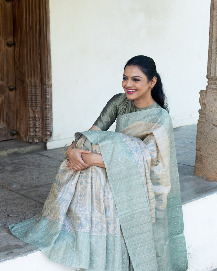 greenish-grey-tussar-printed-saree-t386191-t386191-d