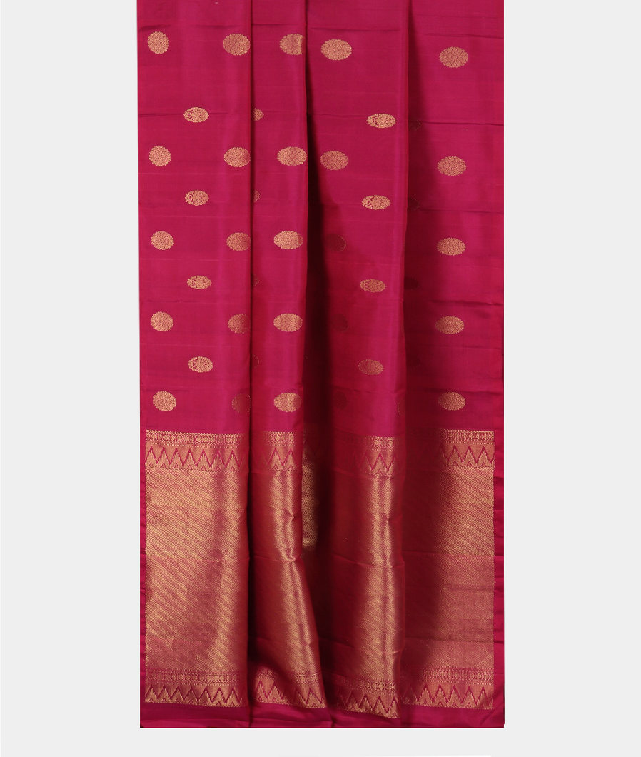Magenta Handwoven Kanjivaram Silk Saree T4047112