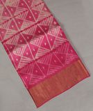 Pink Tussar Printed Saree T3634081