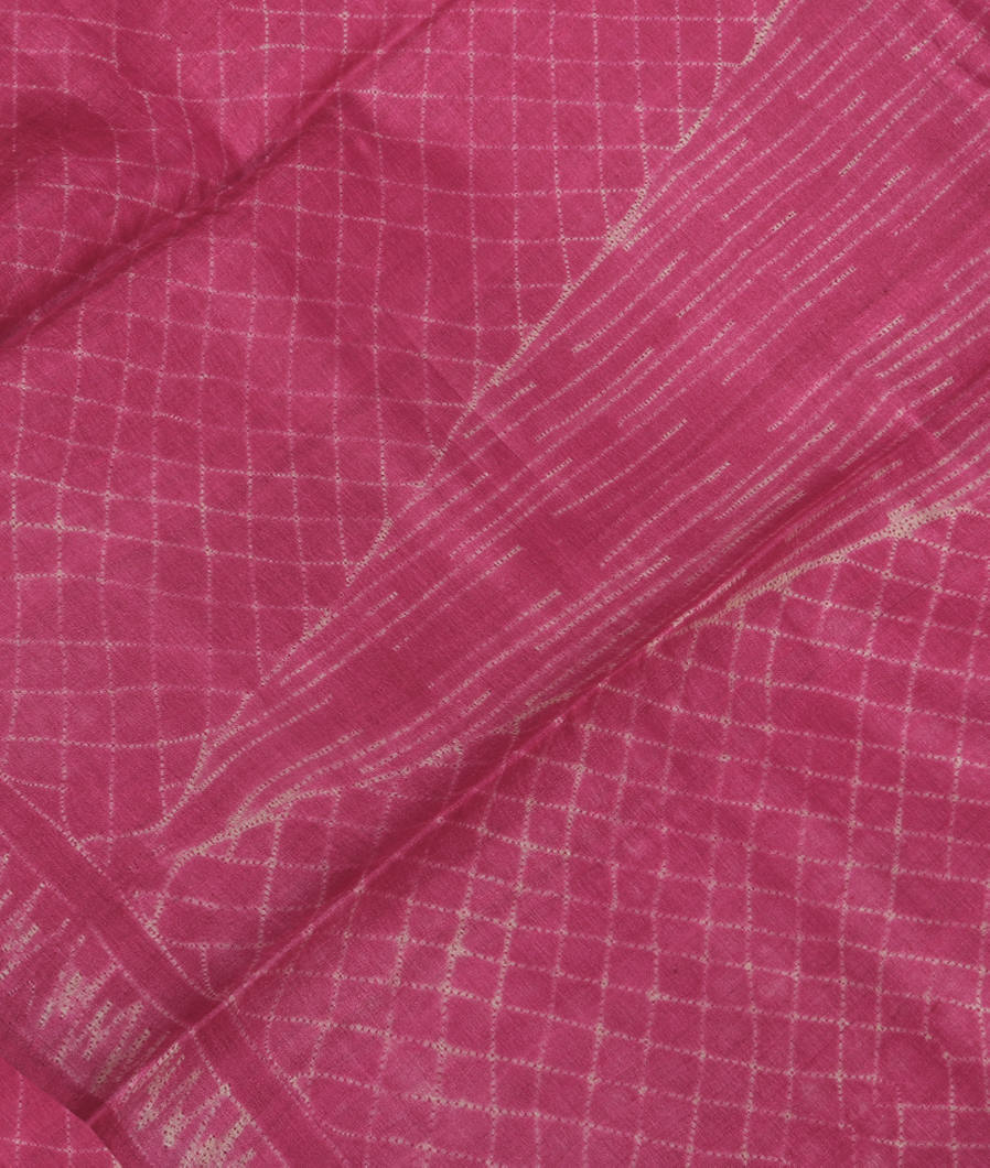 Purple Tussar Printed Saree T3632724